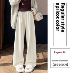 Narrow Wide-leg Pants Women's Small Loose Draping Effect
