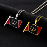 Oil Dripping Geometric Pendant Necklace For Men And Women Lovers Wild Sweater Chain Accessories