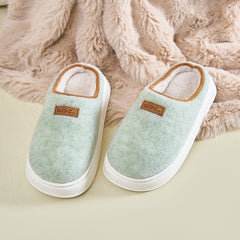 Cotton Slippers Women's Winter Solid Color