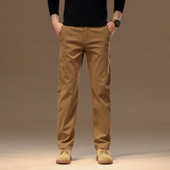 Men Fashion Brands Fashionable All-match Loose Straight Casual Trousers