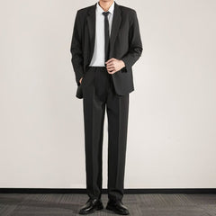 Korean Texture Slim Fit Trendy Grace Business Coat High-end Straight Trousers Suit