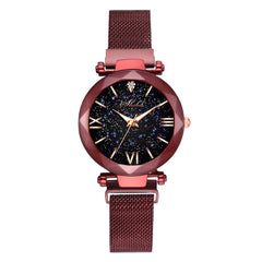 Starry Quartz Watch Lazy Magnet Strap