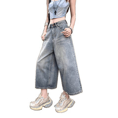 Women's High Waist Loose Straight Wide Leg Pants