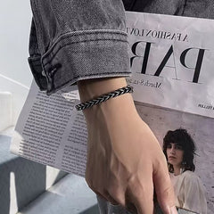 Titanium Steel Vintage Men's Cuban Bracelet