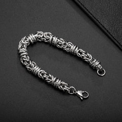 Men's Weaving Pattern Stainless Steel Bracelet