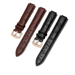 Silicone Watch Strap Top Layer Cowhide Leather