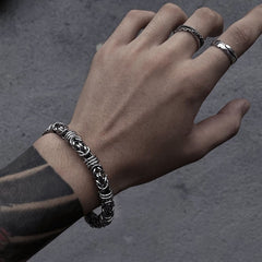Men's Weaving Pattern Stainless Steel Bracelet