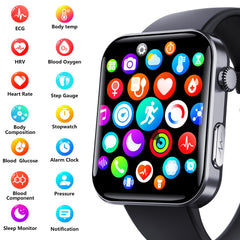 2025 Smart Watch Health Tracker 2.1in Fitness Tracker