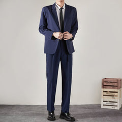 Korean Texture Slim Fit Trendy Grace Business Coat High-end Straight Trousers Suit