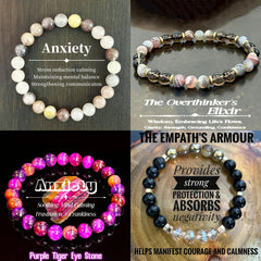 Multi-Element Tigereye Crystal Red Tiger Stone Obsidian Gold Accessories Bracelet