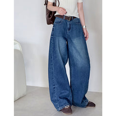 Women's Loose Casual High Waisted Wide Leg Jeans