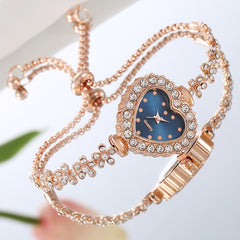 Flower Chain Diamond-embedded Love Women's Elegant All-match Watch
