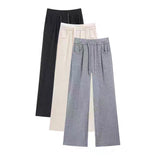 Women's Autumn New Slimming All-matching Slim Fit Wide Leg