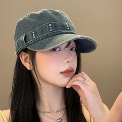 Korean Retro Do The Old Cowboy Peaked Cap