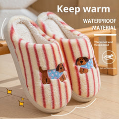 Women's Wear-resistant Soft Bottom Warm Keeping Cotton Slippers