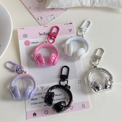 Personalized Small Earphone Pendant Mobile Phone Charm Keychain