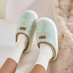 Cotton Slippers Women's Winter Solid Color
