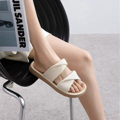 Thick-soled Sofa Soft Slippers Flat Flip-flops Comfortable Sandals