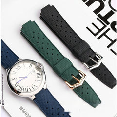 Waterproof Rubber Watch Strap Men's Silicone