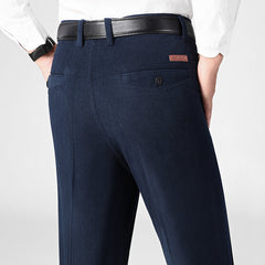 Autumn And Winter Middle-aged And Elderly Corduroy Men's Pants 50-year-old Dad's Pants Thick Casual