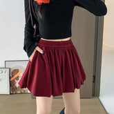 Glutinous Rice Bud High Waist Crimp Slimming Skirt