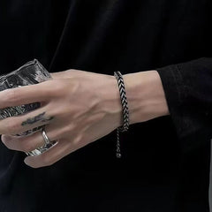 Titanium Steel Vintage Men's Cuban Bracelet