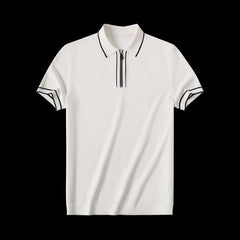 Casual Fashion Zipper Polo Rugby Team Men Trendy Tops