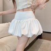 Summer Sweet Ballet Style White Bud Skirt Women