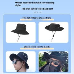 Three-piece Set Cap Fisherman Hat Sun-proof Climbing Equipment