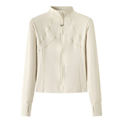 Sports Coat Workout Clothes Women's Long-sleeved Top Running