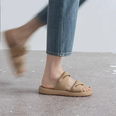 Thick-soled Sofa Soft Slippers Flat Flip-flops Comfortable Sandals