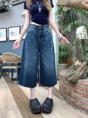 Women's High Waist Loose Straight Wide Leg Pants