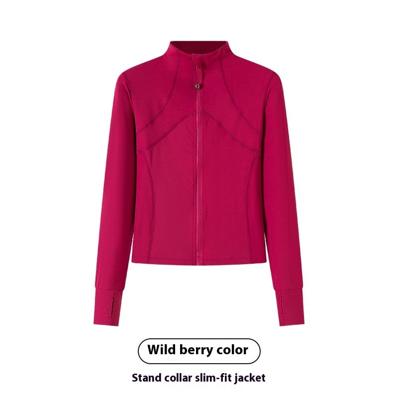 Sports Coat Workout Clothes Women's Long-sleeved Top Running