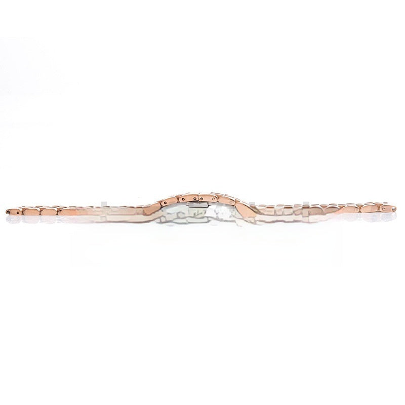 All-steel Solid Five-bead Steel Strap Men And Women Butterfly Clasp