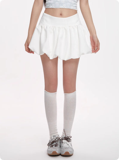 High Waist Slimming Puffy Skirt Sweet And Cool