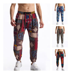 Men's Fashion Casual Printed Plus Size Casual Pants