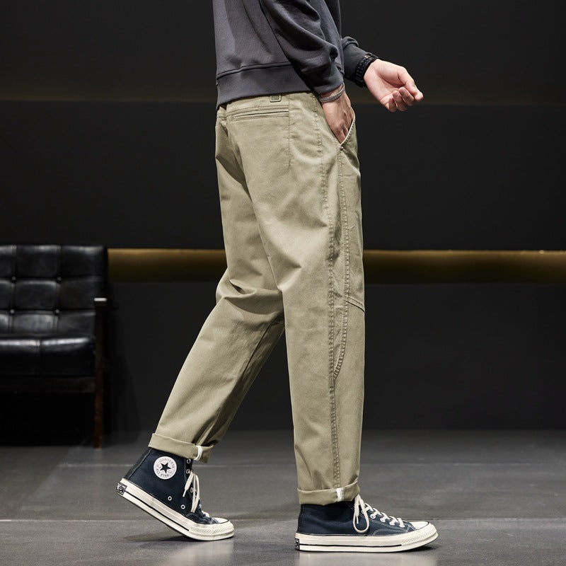 Men's Casual Pants Retro Easy Matching Workwear Men's