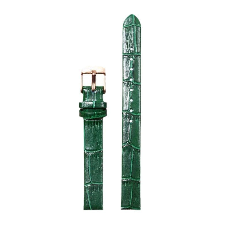 Double-sided Head Layer Cowhide Strap Bamboo Pattern