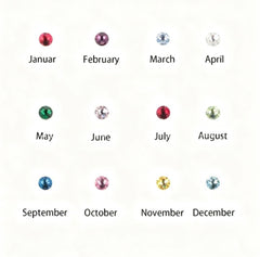 English Name Birthstone Anklet Simple Korean Style All-match Jewelry