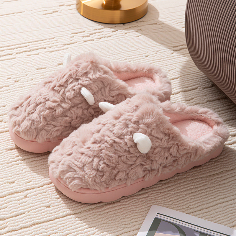 Non-slip Thickening Thermal Home Cotton Slippers