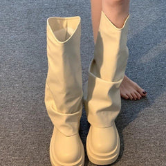 Women's Autumn New British Dress Autumn And Winter Boots Platform