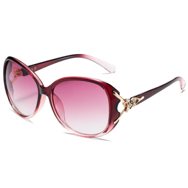 Diamond Metal Hinge Fox Head Women's Fashion Sunglasses
