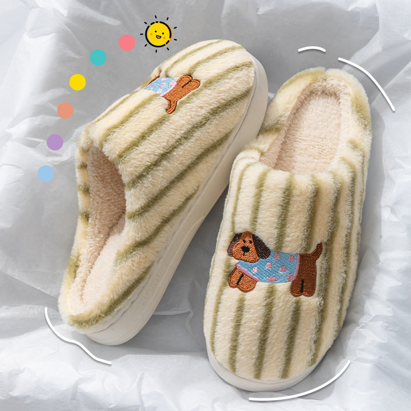 Women's Wear-resistant Soft Bottom Warm Keeping Cotton Slippers