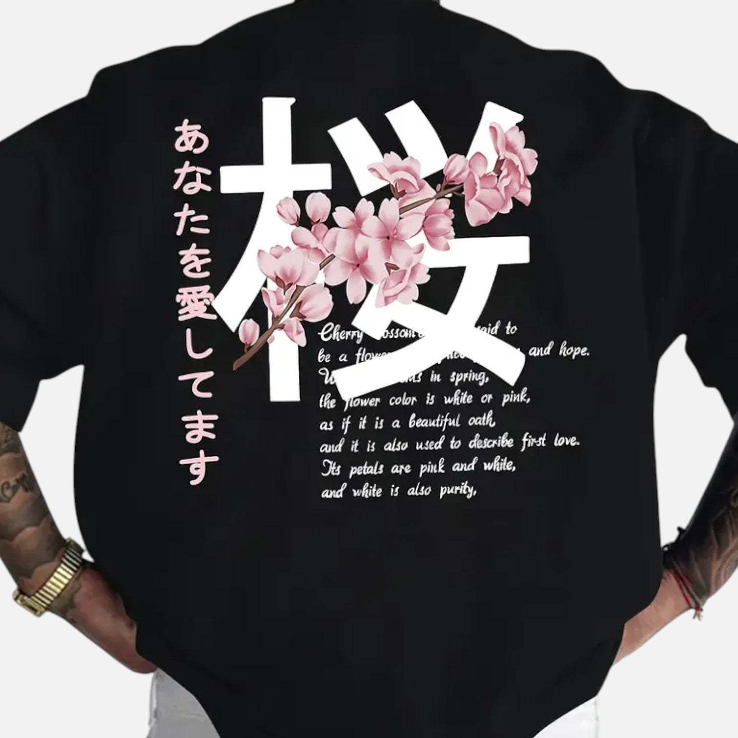 Men's Short-sleeved T-shirt Cotton Fabric Loose Design