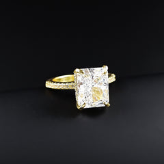 Ice Flower Cut Affordable Luxury Style Niche Advanced Design Ring For Women