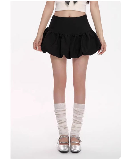 High Waist Slimming Puffy Skirt Sweet And Cool