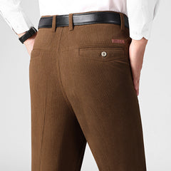 Autumn And Winter Middle-aged And Elderly Corduroy Men's Pants 50-year-old Dad's Pants Thick Casual