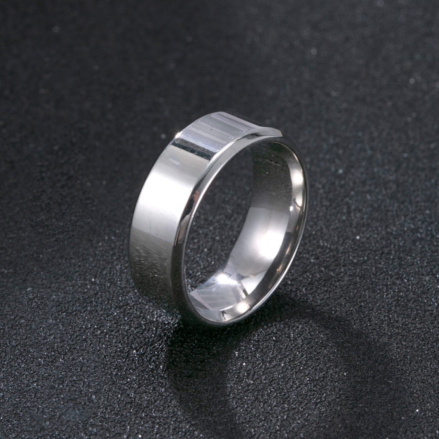 Stainless Steel Ring Men's Matte Wide Titanium Steel Ornament