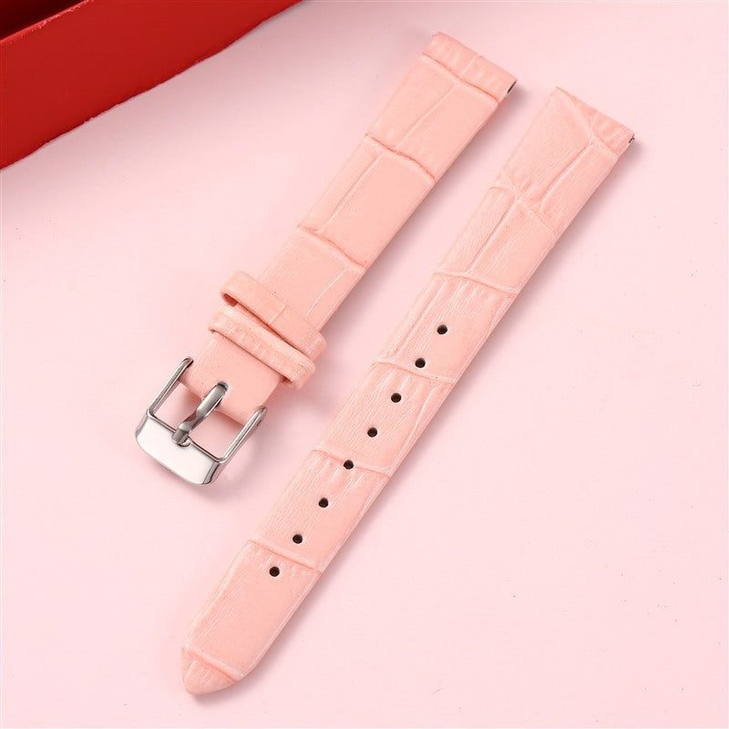 Double-sided Head Layer Cowhide Strap Bamboo Pattern