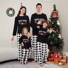 Long Sleeve Trousers Letter Printing Plaid Home Wear